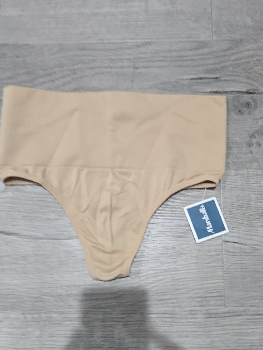 Seamless High-Waist Nude Shaping Thong Large